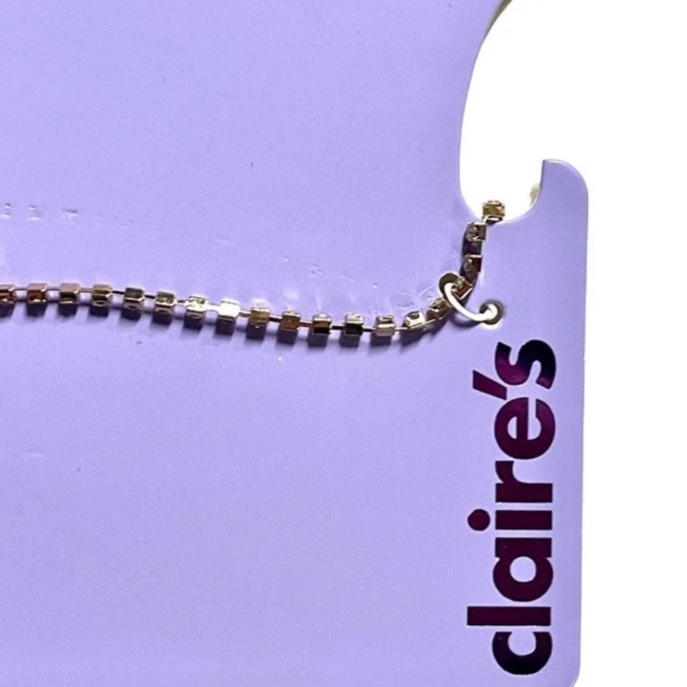New Rhinestone waist belly chain gold tone Claire’s - Picture 4 of 6